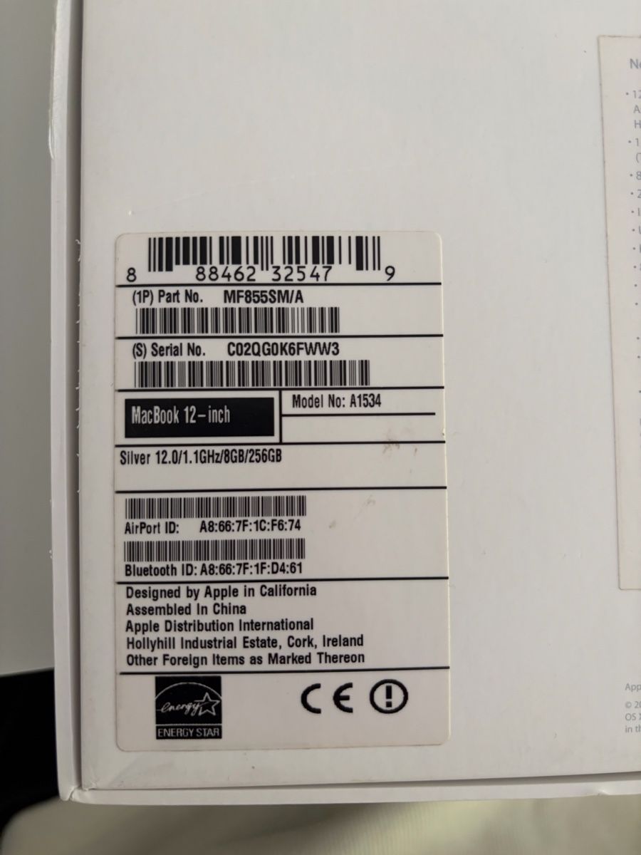 Apple Notebook: Apple MacBook 12 Zoll usb-c silber – Usato da Zürich venduto da pollo97 6