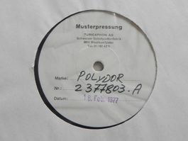 LP Volksmusik Musterpressung René Wicky UNIKAT ?