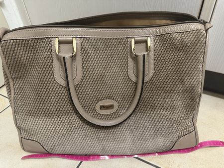 Escadre Braun Beige Vintage Tasche