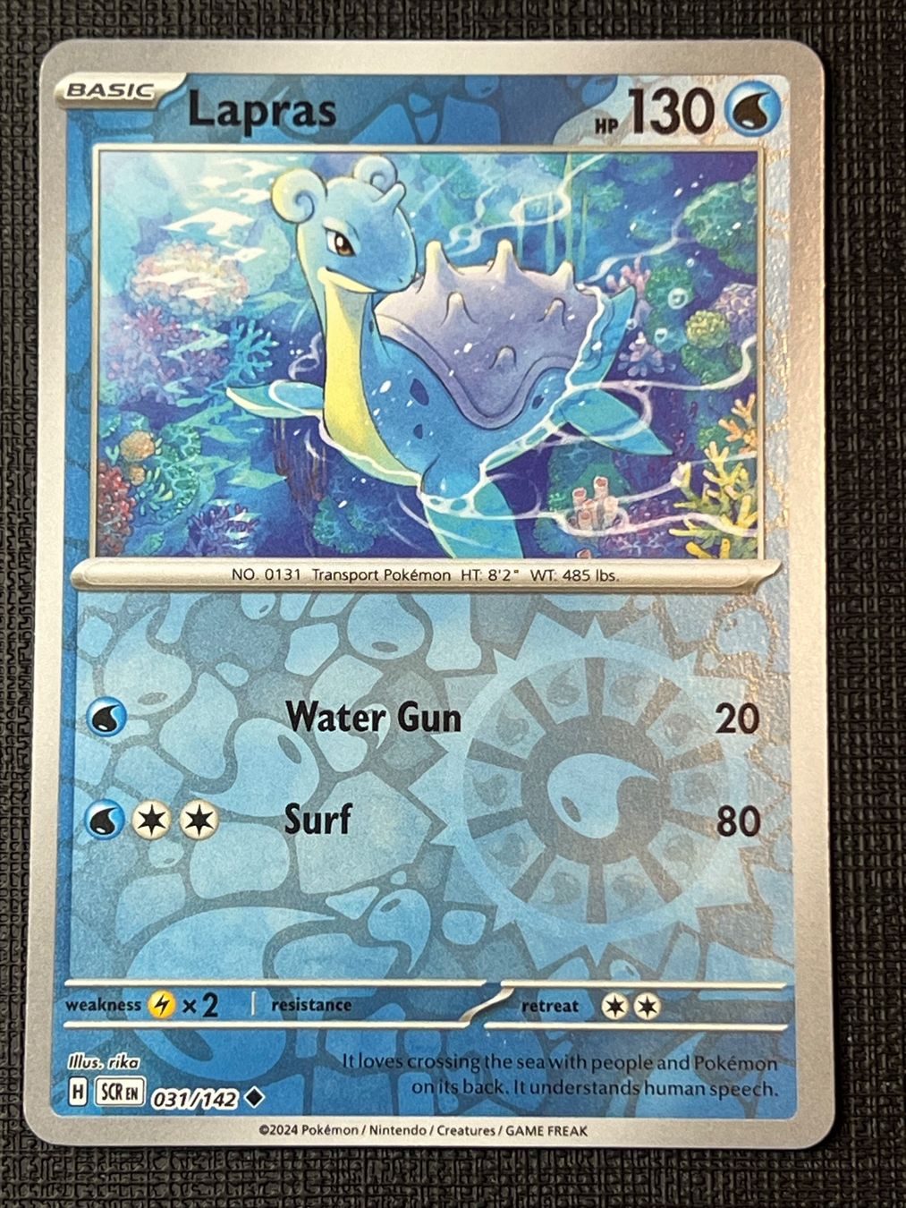 Pokémon Carte collezionabili: Pokemon Lapras 031/142 SCR Reverse Holo – Usato da Appenzell venduto da RMBricks