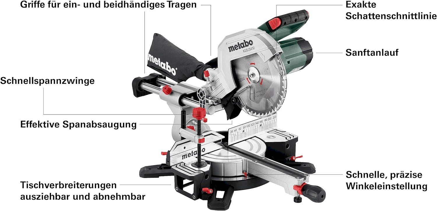Metabo Scies: Metabo KGS 254 M Kappsäge – Neuf avec emballage d'origine à Bottighofen par zaap 4