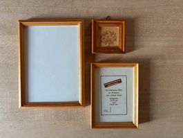 Vintage Bilderrahmen Set 3 Stuck Holz