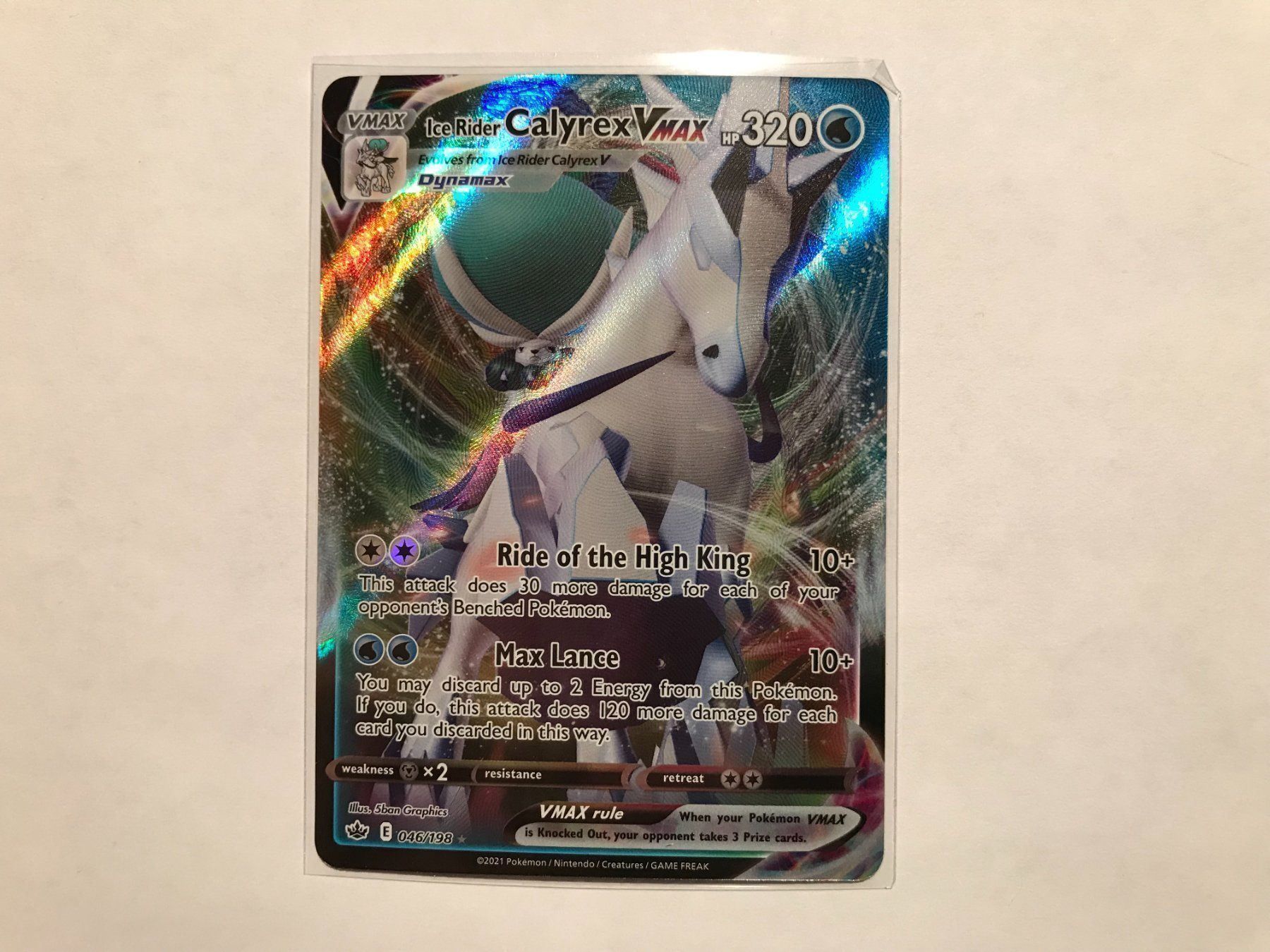 Pokémon Carte collezionabili: Ice Rider Calyrex Vmax EN – Nuovo (secondo la descrizione) da Hagendorn venduto da Pokecollectorch