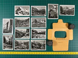 Wengen, altes Souvenir Photo Mäppchen, Bern, Tourismus