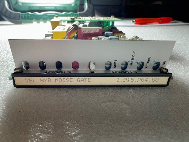 Studer Console di mixaggio: Studer Tel. HYB. Noise Gate 1.915.764.00 – Usato da Suhr venduto da Audiobruno