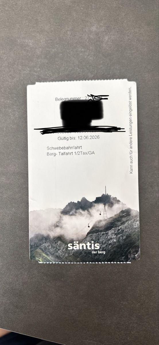 Buoni: Säntis Gutscjein  – Nuovo e nell'imballaggio originale da St.Gallen venduto da tij_hm7n