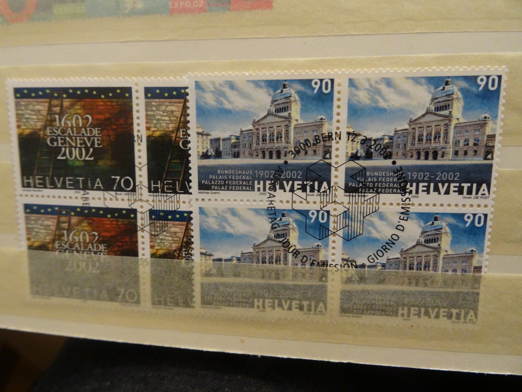 Tous les timbres: 2002 Viererblöcke ET-STEMPEL – D'occasion à Olten par pechsisa1
