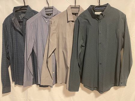 4 Herrenhemden Gr. S (Grand & Hart, H&M, Pier One) im Set
