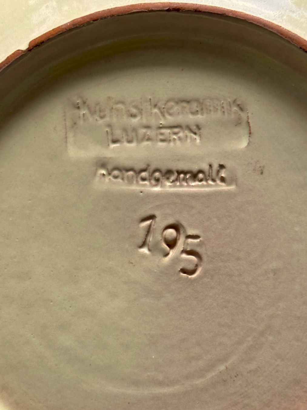 Assiettes: Keramikteller Luzern – D'occasion à Wangs par Rumauch 3