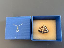 Pierre Lang Vintage Brosche Schnecke vergoldet – mit Box