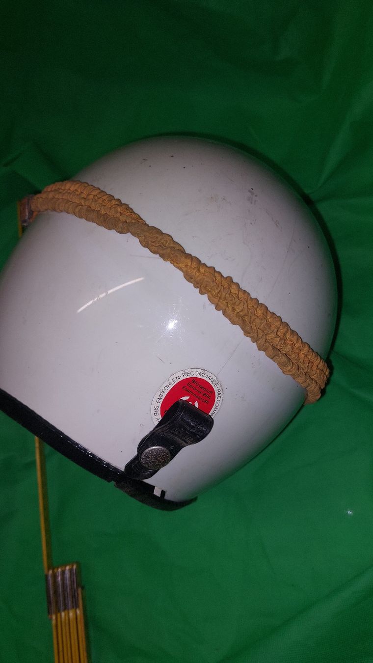 Caschi & visiere: Helm Oldtimer Vintage Rollerhelm Motorradhelm mit Brille  – Usato da Opfertshofen SH venduto da museumswert 4