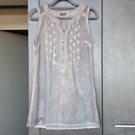 🐸 TUNIKA SHABBY STYLE Gr M / L STREET ONE GRAU BAUMWOLLE