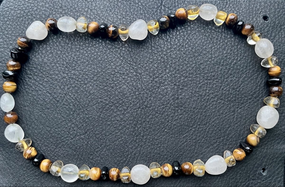 Catenine: Glasperlenkette mit Tigerauge – Nuovo (secondo la descrizione) da St. Gallen venduto da reg_f8h8 4
