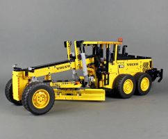 Lego technik volvo grader moc‪