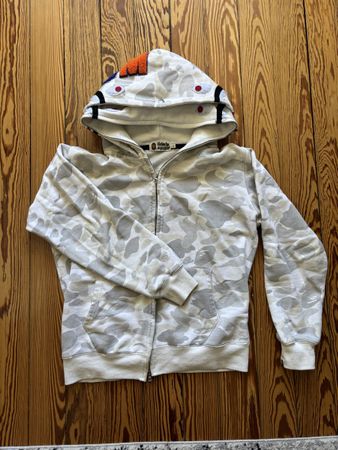 A Bathing Ape Bape Hoodie Gr. M, Camo Shark