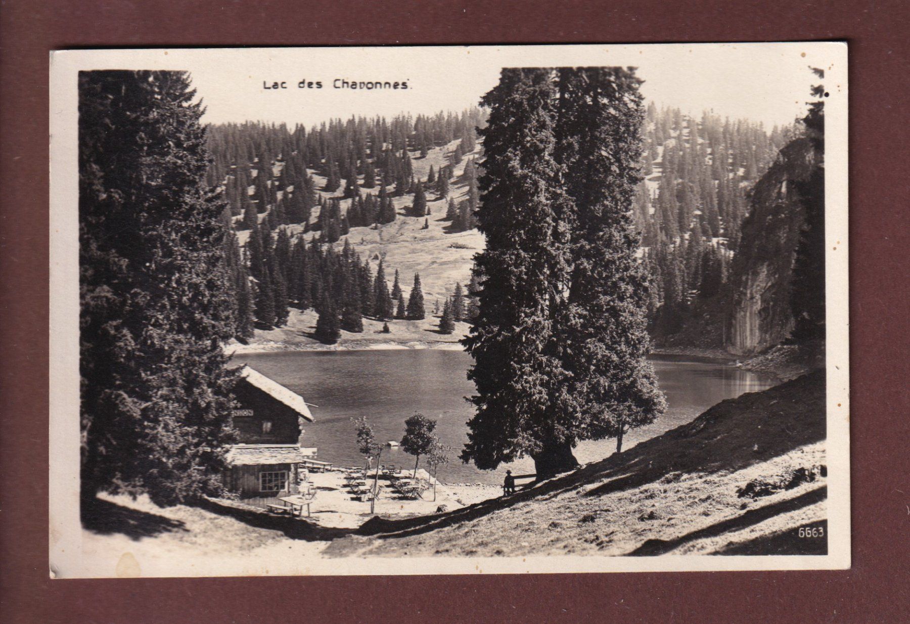 Cartoline postali: LAC DES CHAVONNES - 1930 – Usato da Pully venduto da nicecards