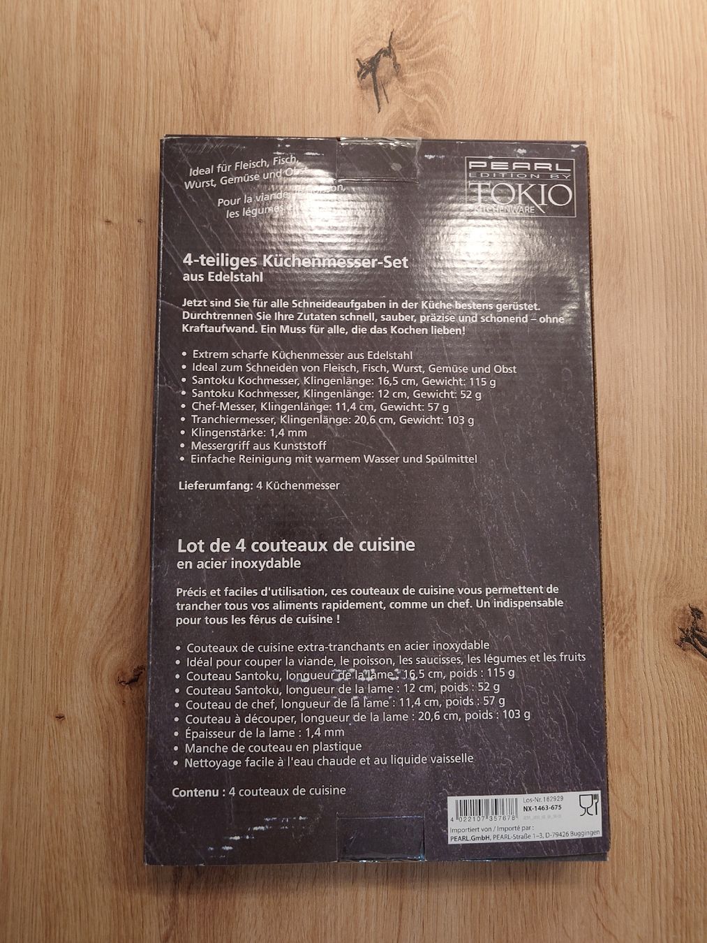 Küchenmesser: 4 teiliges Küchenmesserset Tokio Kitchenware – Neu und originalverpackt aus Bätterkinden von Grooovy 1