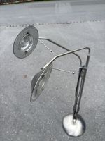 Vintage Stehlampe, flexibel, Top Zustand, Edelstahl