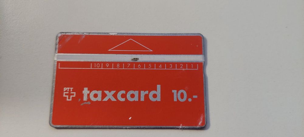 Cartes de téléphone: Alte PTT Taxcard gebraucht – D'occasion à Wil SG par ram_c5j2
