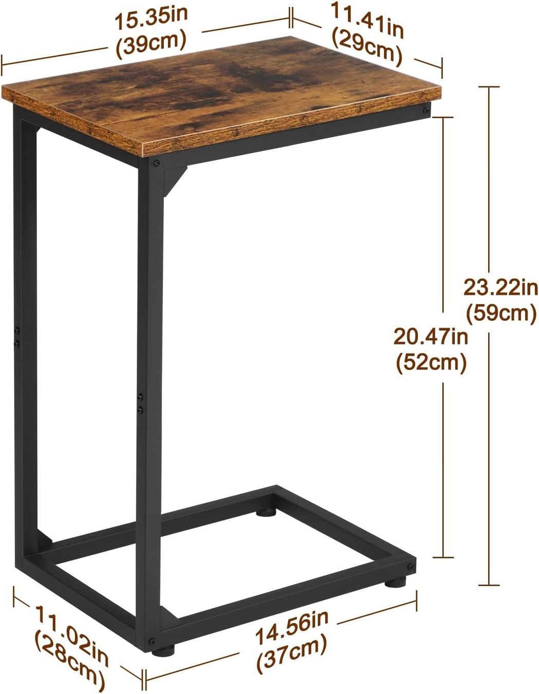 Tische: Beistelltisch 2er Set C Form Sofatisch Couchtisch Holz – Neu und originalverpackt aus Schaffhausen von AllesMussRaus90 2
