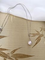 Top Glanz 10mm Süsswasserperlen Kette echte