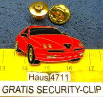 ALFA ROMEO GTV SPIDER COUPE 1995 ROT AUTO PIN  GLASIERT GOLD