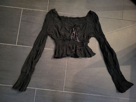 schwarze Bluse