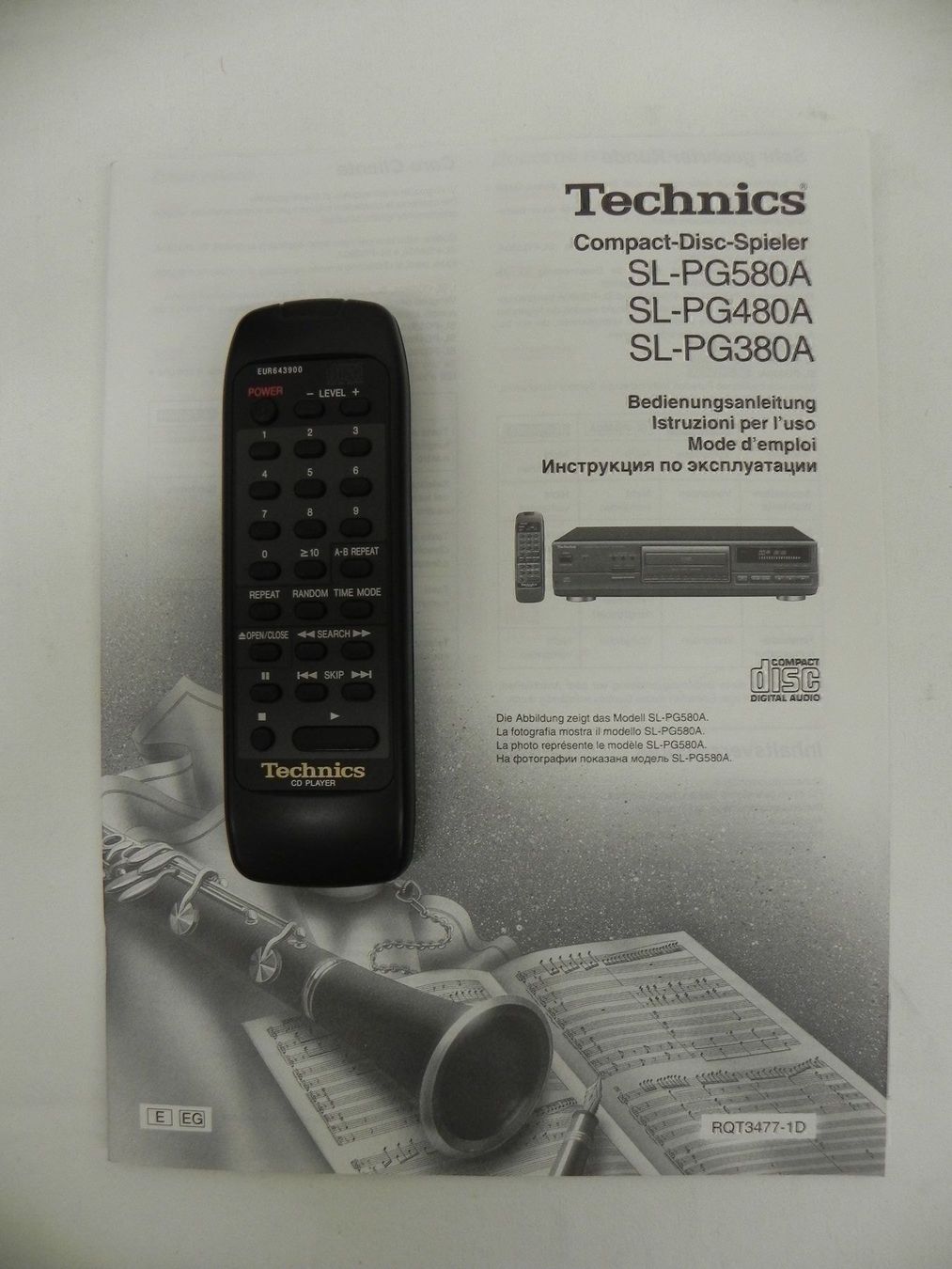Technics Lettore multimediale & Streamer: Technics SL-PG 480A CD-Player – Usato da Basel venduto da Life-Style-Art 8
