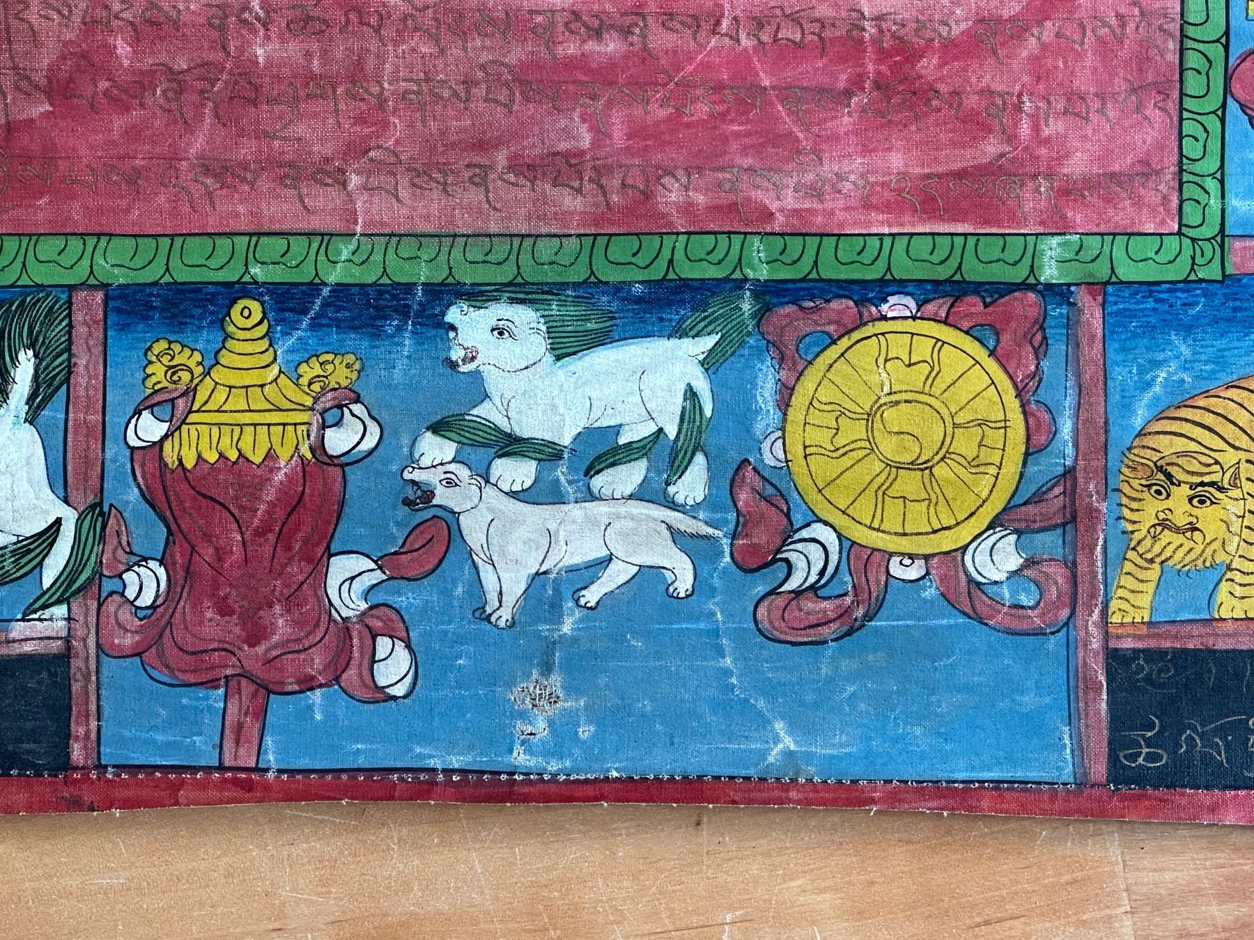 Gemälde: Antiker, asiatischer, Thangka original gemalt – Gebraucht aus Seltisberg von quadartswiss 4