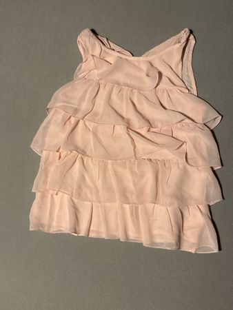 Rosa Sommer Tunika mit Rüschen, Grösse 146