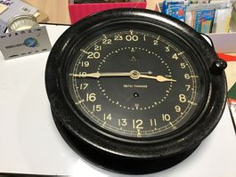 Alte Seth Thomas Wanduhr 24 Stunden Anzeige, Rarität!