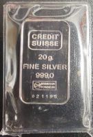 20g Silberbarren Credit Suisse 021195 in Folie verschweisst