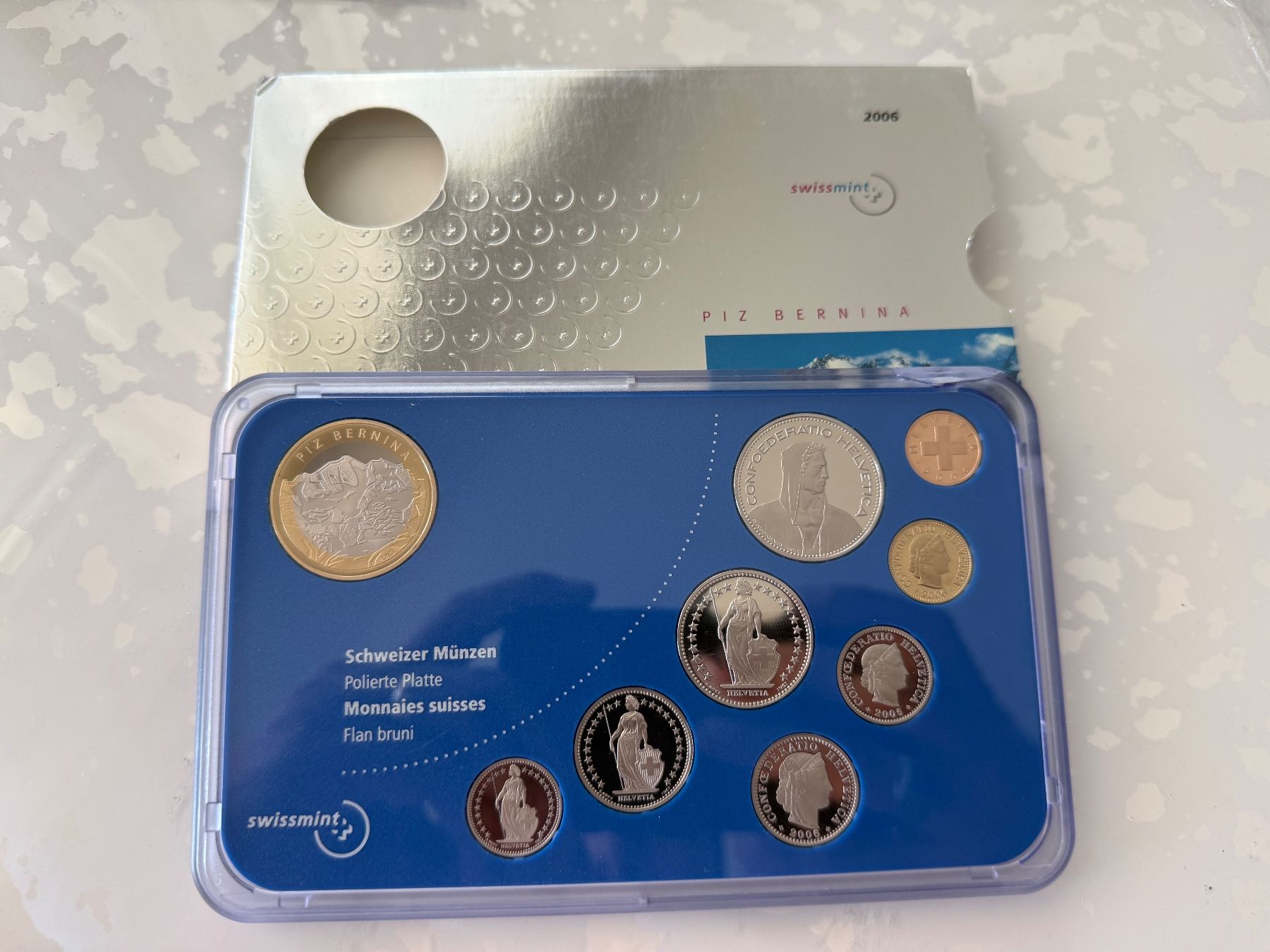 Tutti le monete: Schweizer Münzsatz 2006  Polierte Platte – Usato da Wallisellen venduto da SWISS_SILVER1 2