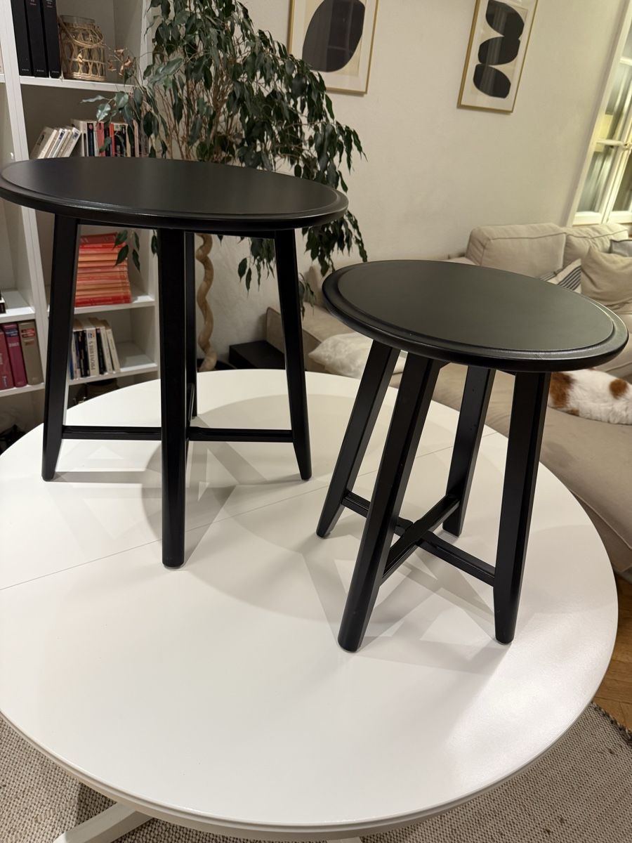 Comodini: Lot de 2 tables d'appoint noires Ikea – Usato da Bulle venduto da fra_7wng