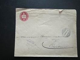 Tübli -Brief  Moutier-Delemont 1876    (V437)