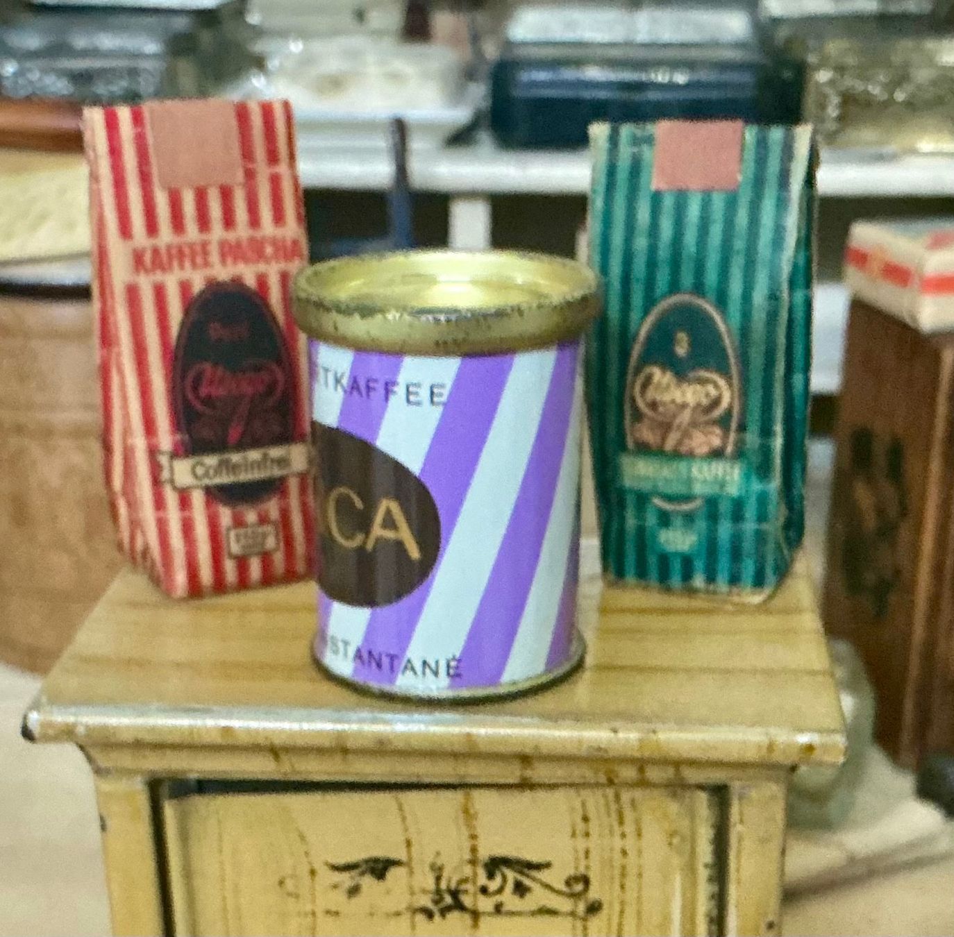 Tutte le decorazioni: ALTES INCA KAFFEE BLECHBÜCHSLI – Usato da Zell LU venduto da Silvermemory 1