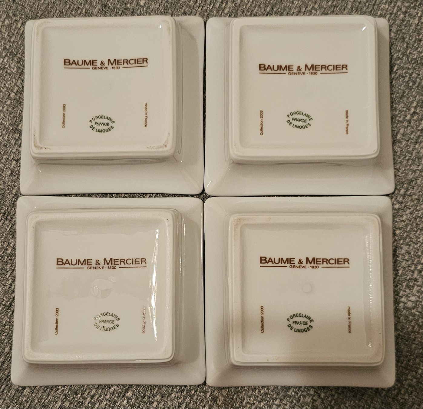 Baume & Mercier Orologi: Baume & Mercier, set de 4 vide poche – Usato da Genève venduto da Fresko01 1