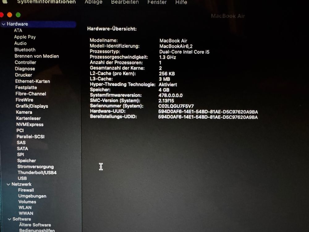 Apple Notebook: MacBook Air 13'' 4Gb RAM 128Gb SSD – Usato da Reinach BL venduto da lanserver 3