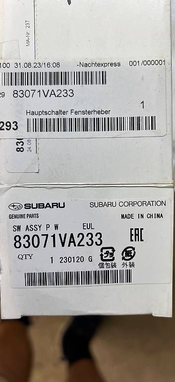 Toutes les pièces auto: Subaru Impreza Fensterheber Schalter – D'occasion à Appenzell-Steinegg par 200162 1
