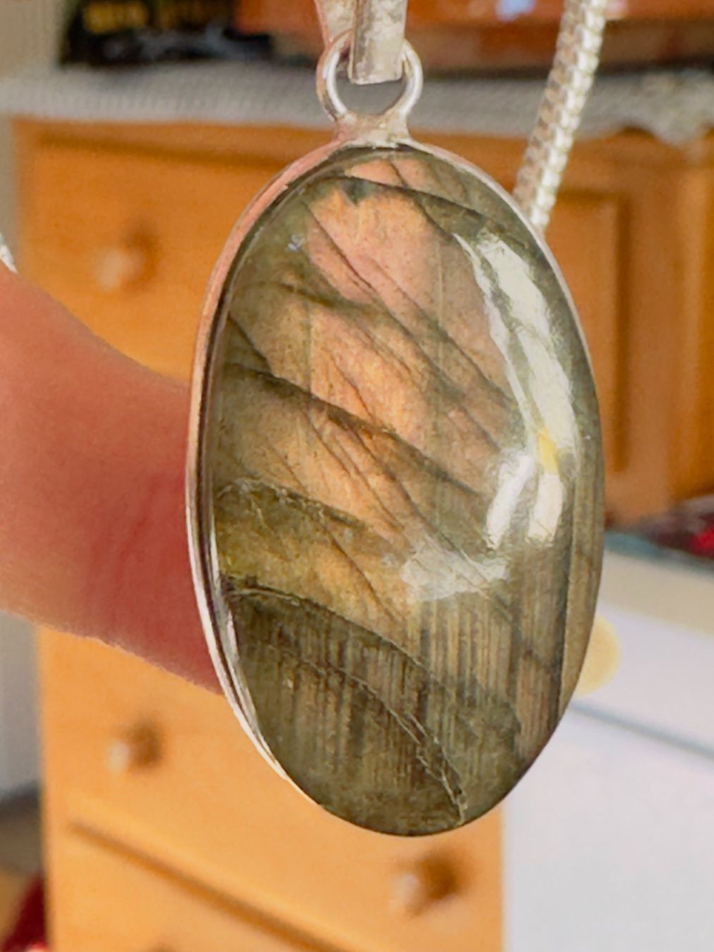 Catenine: Labradorite Gemstone Handmade necklace – Nuovo e nell'imballaggio originale da Genève venduto da AGBERG