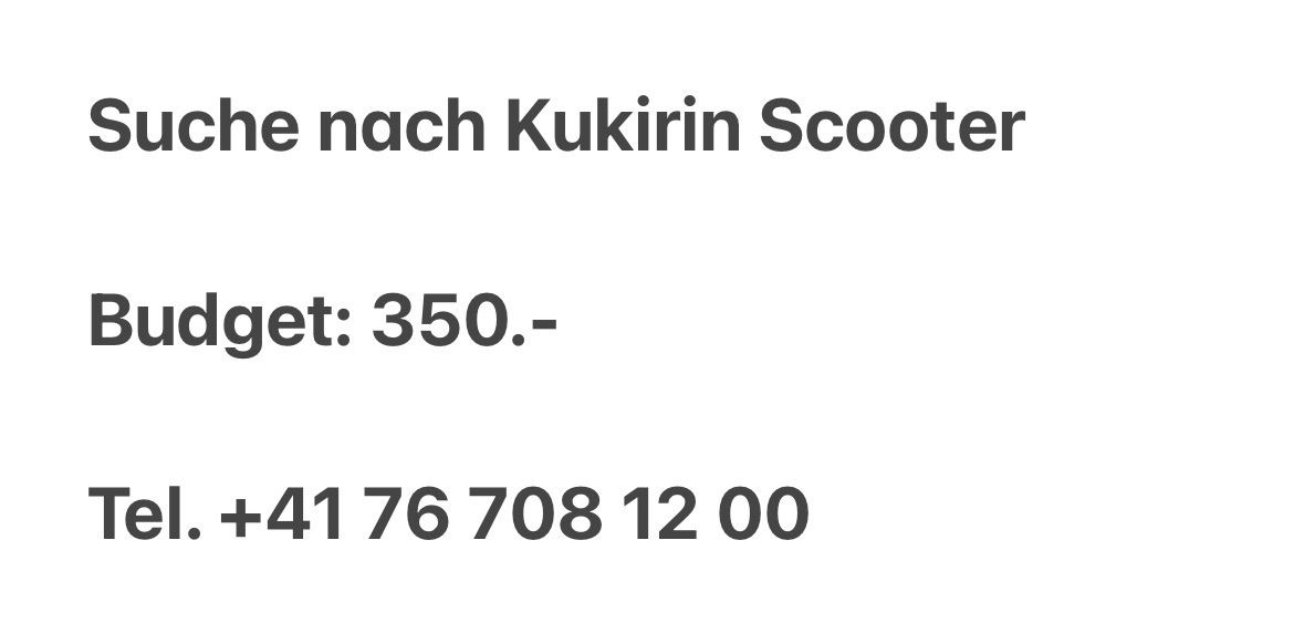 Scooters: Suche nach Kukirin E-Scooter🛴 – Gebraucht aus Wangs von Alili1000