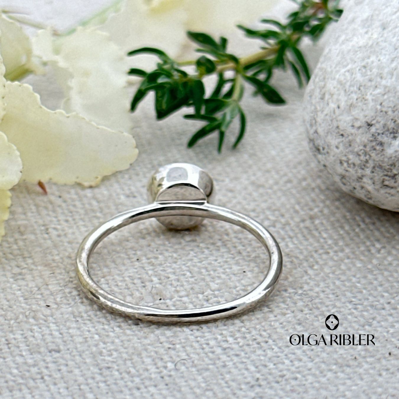 Olga Ribler Anelli: Feiner Silber Ring 925 mit Rosenquarz Grösse 56 – Nuovo (secondo la descrizione) da Luzern venduto da Schmuckoutlet 3