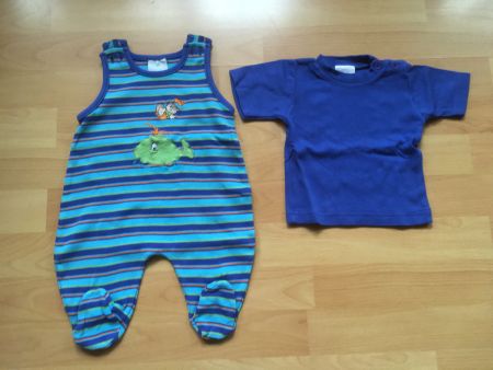 Strampler mit T-Shirt Wal Gr.56 Neuwertig