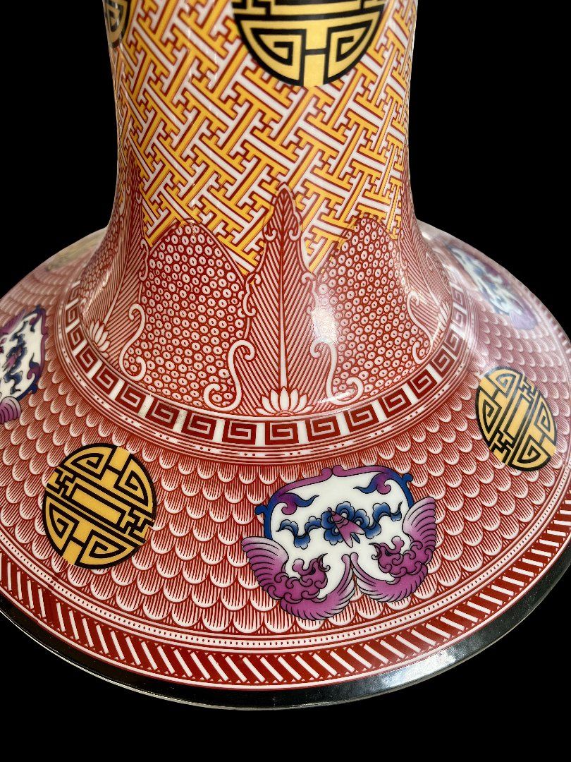 Vasi & Recipienti: Vase décoratif chinois grand format, 65 cm – Usato da Sion venduto da numision 2