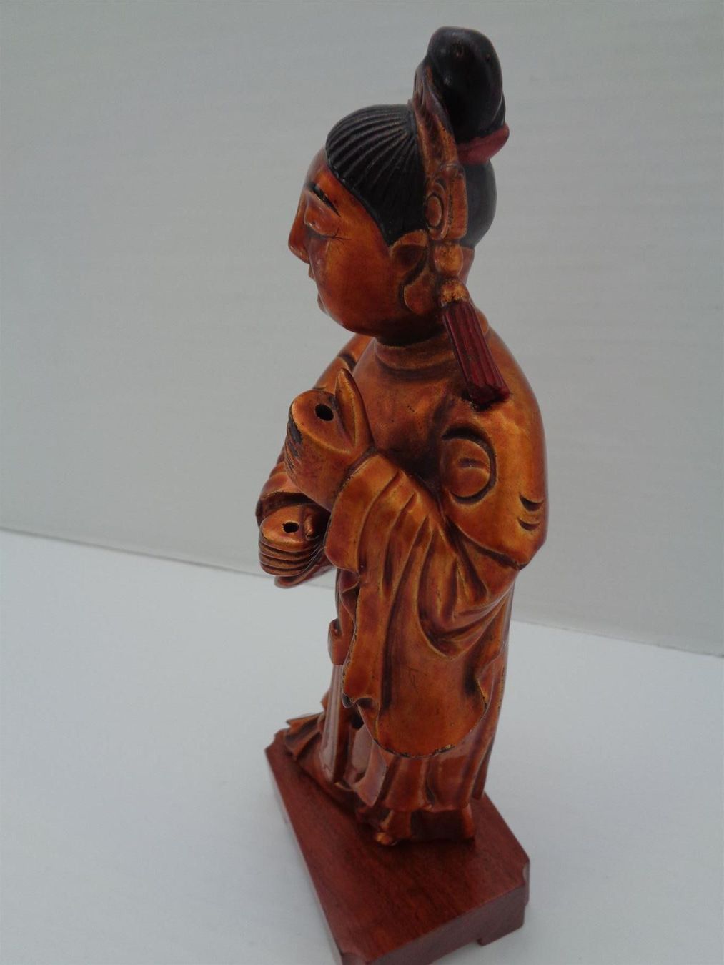 Sculture & Statue: China geschnitzte Holzfigur auf Sockel – Usato da Chur venduto da omonia 6