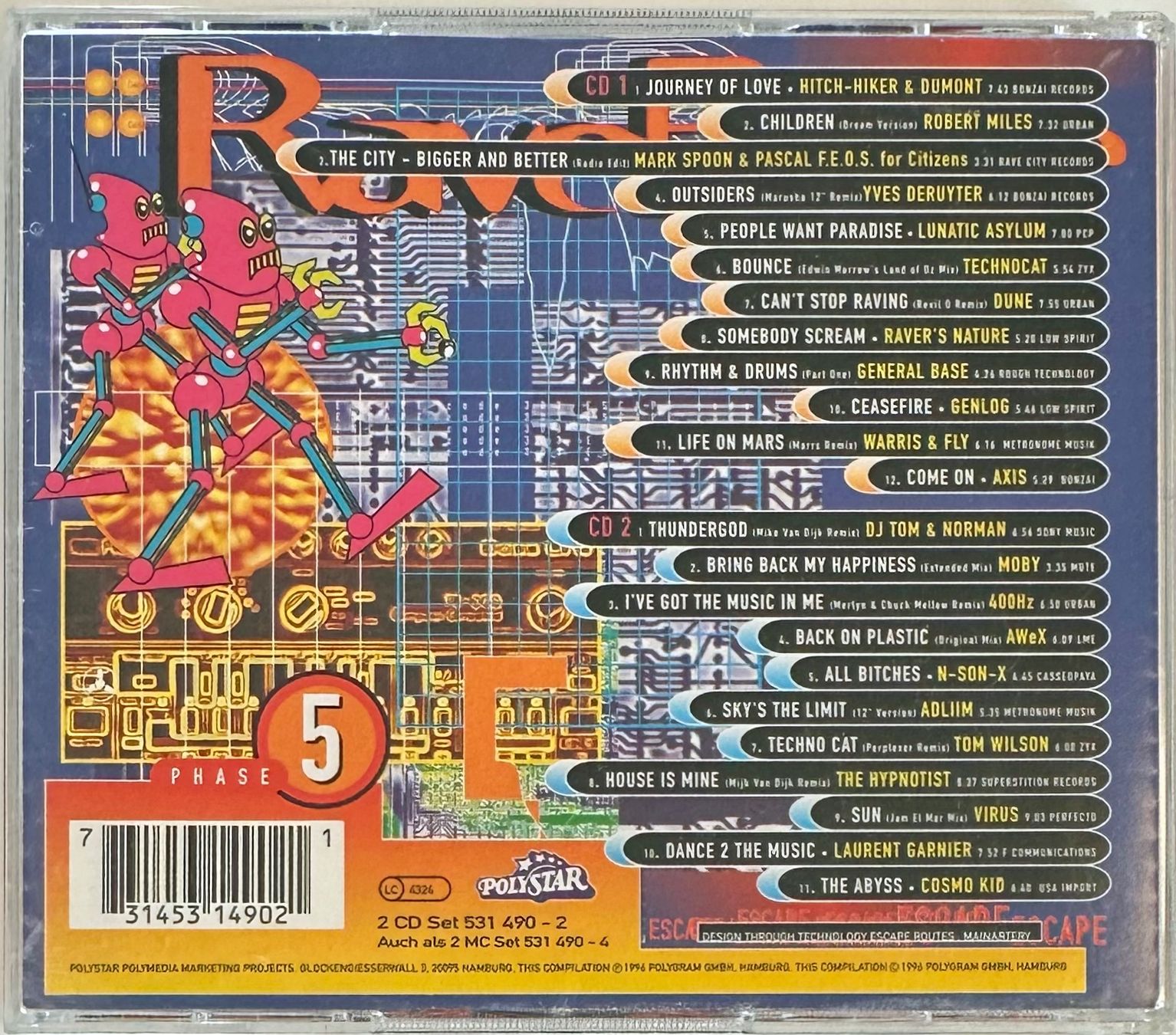 CD: RaveBase Phase 5 – Usato da Martigny venduto da jereq 1