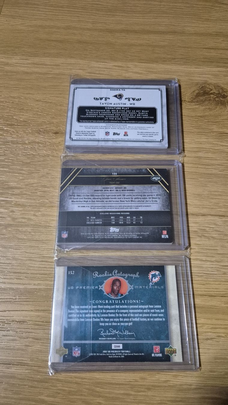 Topps Carte collezionabili: Topps Upper Deck Patch Auto Football Cards Lot  – Nuovo (secondo la descrizione) da Uetikon am See venduto da vi3nnaC4lling 1