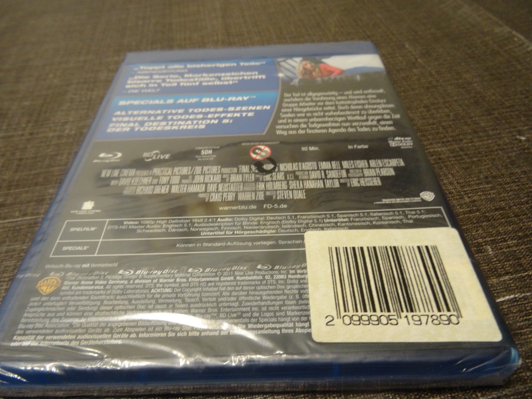 Alle DVDs: Final Destination 5 BLU-RAY NEUWARE – Neu und originalverpackt aus Olten von Disc-Verkauf 1