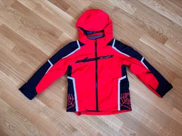 Ensemble de ski, rouge/noir, comme neuf - 7-8 ans