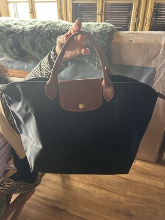 Original Longchamp Le Pliage Grösse M schwarz